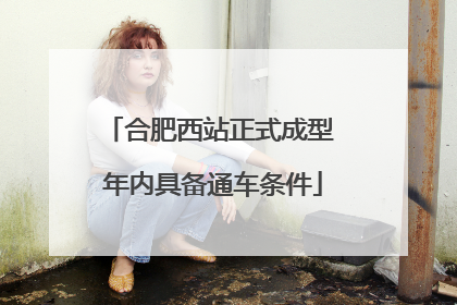 合肥西站正式成型 年内具备通车条件