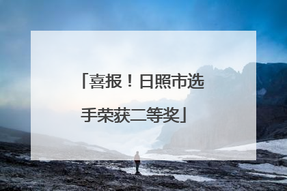 喜报！日照市选手荣获二等奖