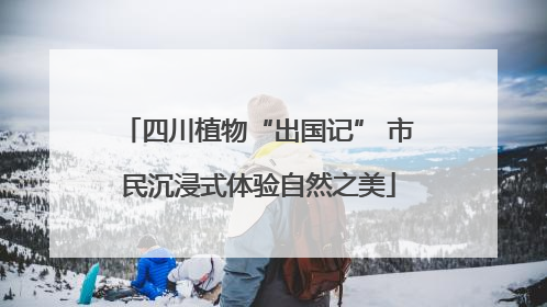 四川植物“出国记” 市民沉浸式体验自然之美
