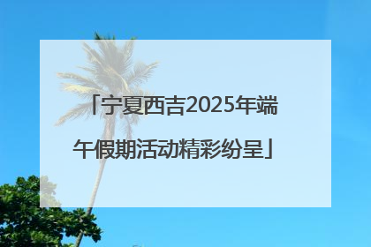 宁夏西吉2025年端午假期活动精彩纷呈