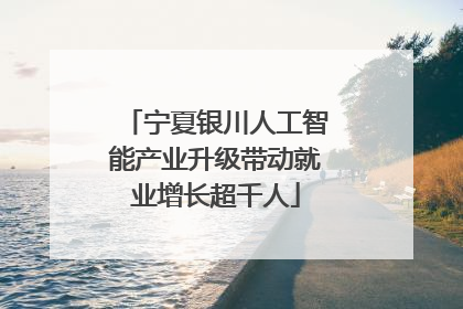 宁夏银川人工智能产业升级带动就业增长超千人
