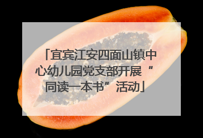 宜宾江安四面山镇中心幼儿园党支部开展“同读一本书”活动