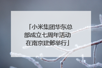 小米集团华东总部成立七周年活动在南京建邺举行