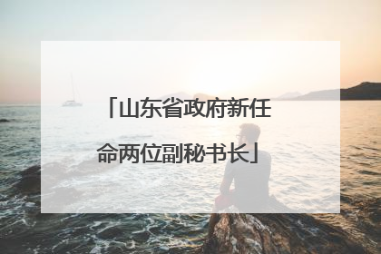 山东省政府新任命两位副秘书长