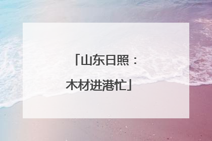 山东日照：木材进港忙