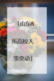 山东6所高校人事变动