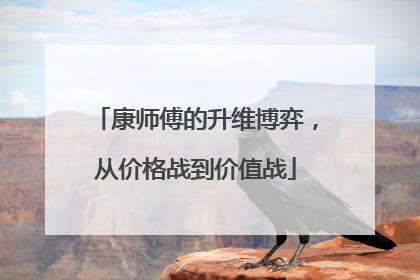 康师傅的升维博弈，从价格战到价值战
