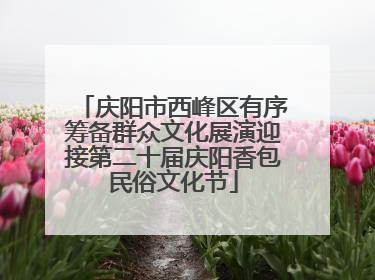 庆阳市西峰区有序筹备群众文化展演迎接第二十届庆阳香包民俗文化节