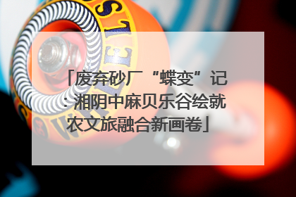 废弃砂厂“蝶变”记：湘阴中麻贝乐谷绘就农文旅融合新画卷