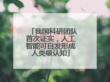 我国科研团队首次证实，人工智能可自发形成人类级认知