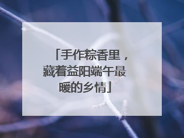 手作粽香里，藏着益阳端午最暖的乡情