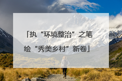 执“环境整治”之笔 绘“秀美乡村”新卷