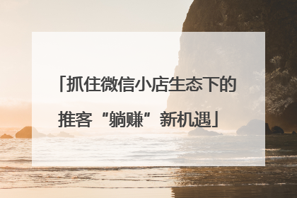 抓住微信小店生态下的推客“躺赚”新机遇