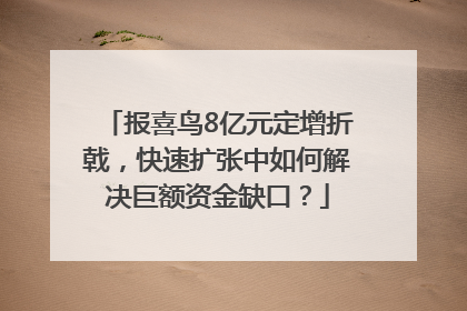 报喜鸟8亿元定增折戟，快速扩张中如何解决巨额资金缺口？