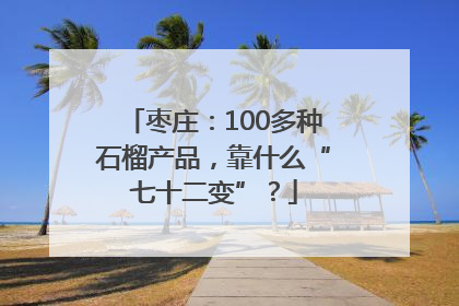 枣庄：100多种石榴产品，靠什么“七十二变”？