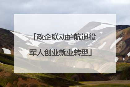 政企联动护航退役军人创业就业转型