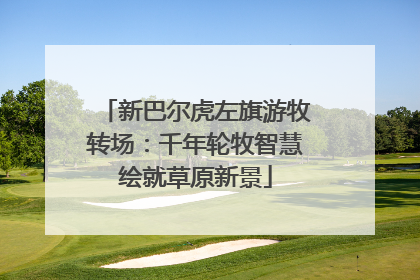 新巴尔虎左旗游牧转场：千年轮牧智慧绘就草原新景