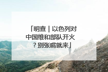 明查｜以色列对中国维和部队开火？别张嘴就来
