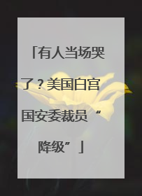 有人当场哭了？美国白宫国安委裁员“降级”