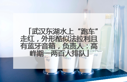 武汉东湖水上“跑车”走红，外形酷似法拉利且有蓝牙音箱，负责人：高峰期一两百人排队