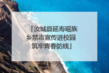 汝城县延寿瑶族乡禁毒宣传进校园 筑牢青春防线
