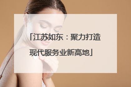 江苏如东：聚力打造现代服务业新高地