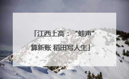 江西上高：“蛙声”算新账 稻田写人生