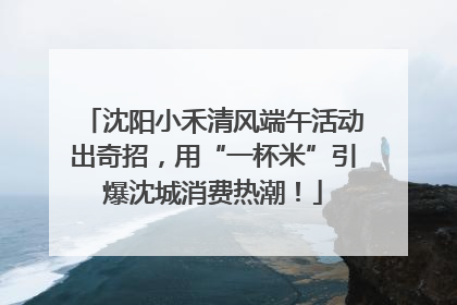 沈阳小禾清风端午活动出奇招，用“一杯米”引爆沈城消费热潮！