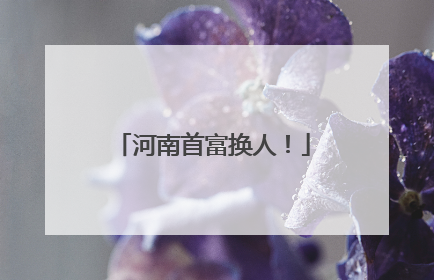 河南首富换人！
