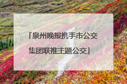 泉州晚报携手市公交集团联推主题公交