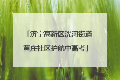 济宁高新区洸河街道黄庄社区护航中高考