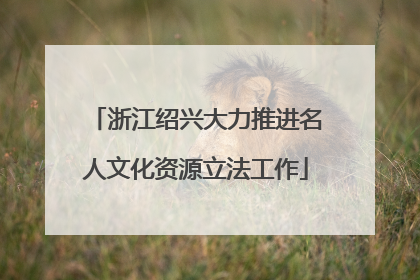 浙江绍兴大力推进名人文化资源立法工作