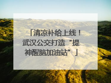 清凉补给上线！武汉公交打造“提神醒脑加油站”