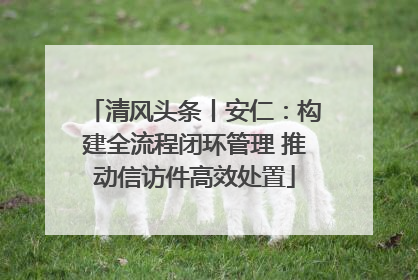 清风头条丨安仁：构建全流程闭环管理 推动信访件高效处置