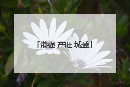 港强 产旺 城盛
