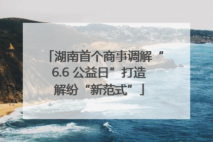 湖南首个商事调解“6.6 公益日”打造解纷“新范式”