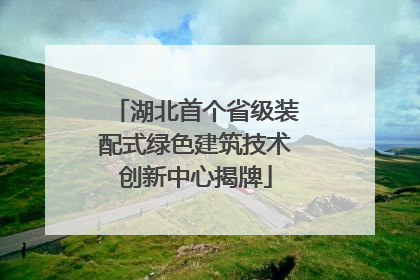 湖北首个省级装配式绿色建筑技术创新中心揭牌