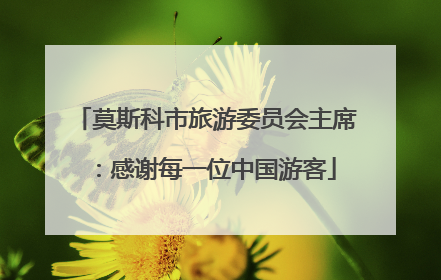 莫斯科市旅游委员会主席：感谢每一位中国游客