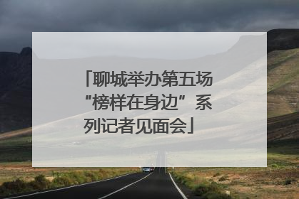 聊城举办第五场“榜样在身边”系列记者见面会