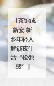 茶馆成新宠 新乡年轻人解锁夜生活“松弛感”