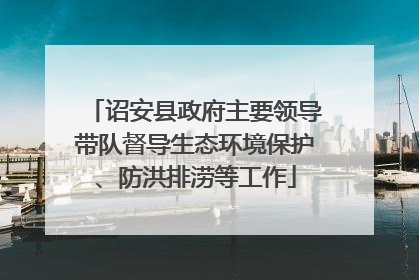 诏安县政府主要领导带队督导生态环境保护、防洪排涝等工作