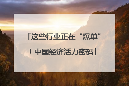 这些行业正在“爆单”！中国经济活力密码