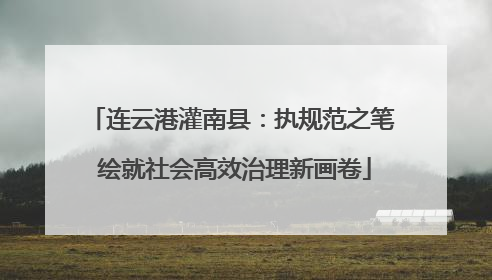 连云港灌南县：执规范之笔 绘就社会高效治理新画卷