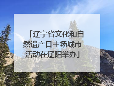 辽宁省文化和自然遗产日主场城市活动在辽阳举办