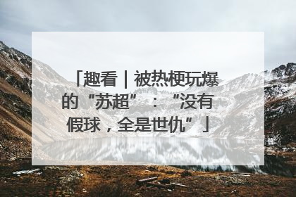 趣看｜被热梗玩爆的“苏超”：“没有假球，全是世仇”