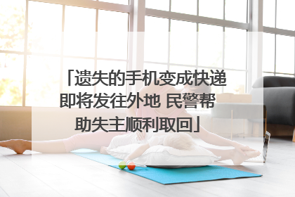 遗失的手机变成快递即将发往外地 民警帮助失主顺利取回