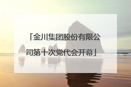 金川集团股份有限公司第十次党代会开幕