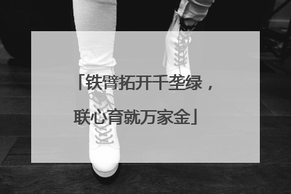 铁臂拓开千垄绿，联心育就万家金