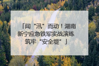 闻“汛”而动！湖南新宁应急铁军实战演练筑牢“安全堤”
