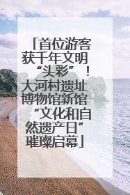 首位游客获千年文明“头彩”！大河村遗址博物馆新馆“文化和自然遗产日”璀璨启幕